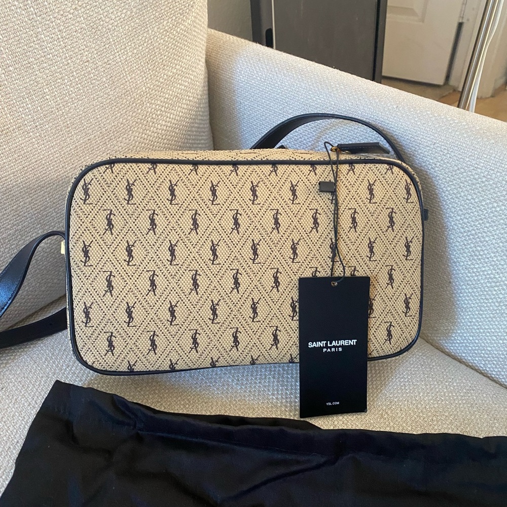 Authentic New Saint Laurent monogram camera crossbody bag